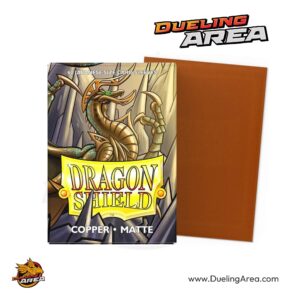 Dragon Shield Matte Japanese Sleeves - Copper (60-Pack) - Dragon Shield Card Sleeves - حافظه بطاقات درع التنين اليابانية غير اللامعة - نحاسية (عبوة من 60 قطعة)