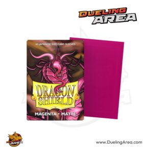 Dragon Shield Matte Japanese Sleeves - Magenta (60-Pack) - Dragon Shield Card Sleeves - حافظه بطاقات درع التنين اليابانية غير اللامعة - أرجواني (عبوة من 60 قطعة) - أكمام بطاقات درع التنين