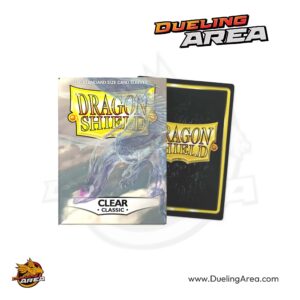 Dragon Shield Classic - Clear (100-Pack) - Dragon Shield Card Sleeves - درع التنين الكلاسيكي - شفاف (عبوة من 100 قطعة)