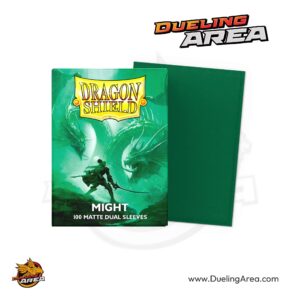 Dragon Shield Dual Matte Standard Sleeves - Might (100-Pack) - Dragon Shield Card Sleeves - حافظه بطاقات درع التنين المزدوجة غير اللامعة القياسية - مايت (عبوة من 100 قطعة)