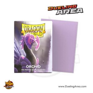 Dragon Shield Dual Matte Standard Sleeves - Orchid (100-Pack) - Dragon Shield Card Sleeves - حافظه بطاقات دراغون شيلد مزدوجة غير لامعة قياسية - لون أوركيد (عبوة من 100 قطعة)
