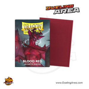 Dragon Shield Matte Sleeves - Blood Red (100-Pack) - Dragon Shield Card Sleeves - حافظه درع التنين غير اللامعة - أحمر دموي (عبوة من 100 قطعة)