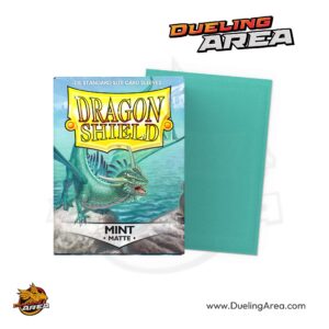 Dragon Shield Matte Sleeves - Mint (100-Pack) - Dragon Shield Card Sleeves - حافظه بطاقات درع التنين غير اللامعة - نعناعي (عبوة من 100 قطعة)