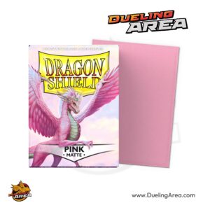 Dragon Shield Matte Sleeves - Pink (100-Pack) - Dragon Shield Card Sleeves - حافظه درع التنين غير اللامعة - وردي (عبوة من 100 قطعة)