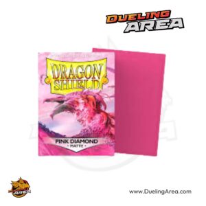 Dragon Shield Matte Sleeves - Pink Diamond (100-Pack) - Dragon Shield Card Sleeves - حافظه درع التنين غير اللامعة - ماسية وردية (عبوة من 100 قطعة)