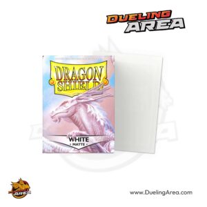 Dragon Shield Matte Sleeves - White (100-Pack) - Dragon Shield Card Sleeves - حافظه درع التنين غير اللامعة - بيضاء (عبوة من 100 قطعة)