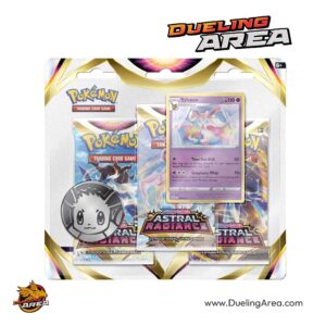 Pokemon; Astral Radiance 3 Pack Blister - سكارليت آند فايوليت - أسترال راديانس 3 حزم  بلستر