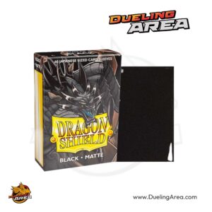 Dragon Shield Matte Japanese Sleeves - Black (60-Pack) - Dragon Shield Card Sleeves * حافظه بطاقات درع التنين اليابانية غير اللامعة - أسود (عبوة من 60 قطعة)